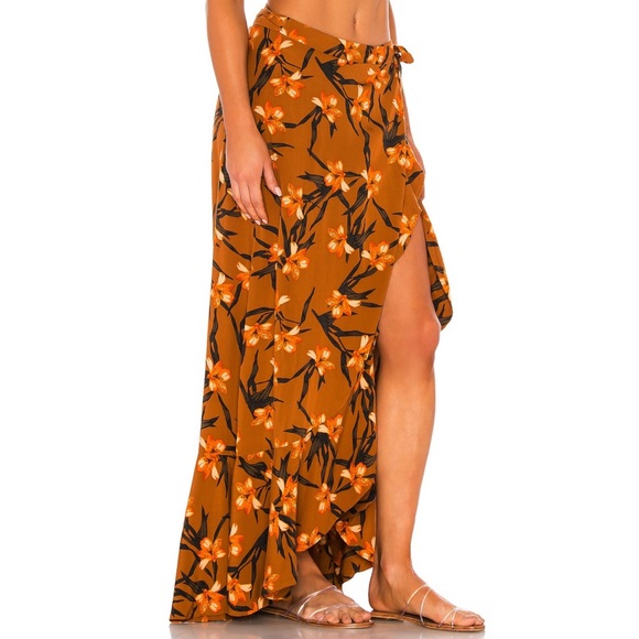 Anthropologie L Space Desiree Wrap Maxi Skirt - Picture 8 of 10